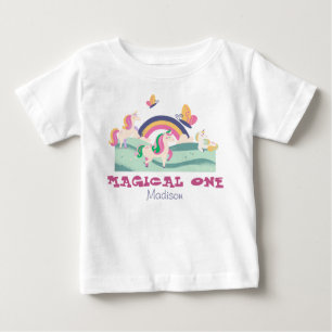 magical one baby first birthday personalized name T-Shirt