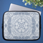 Magical Owl Mandala Laptop Sleeve<br><div class="desc">Looking for a stylish and personalized laptop case that will keep your device protected while also showcasing your unique style? Look no further than our hand-drawn owl mandala laptop case! Featuring a beautiful and intricate design of an owl mandala plus room to personalize the corner with your initials or name,...</div>