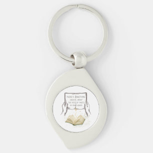 Magical Pages Reading Nook Wall Art   Book Lover  Keychain