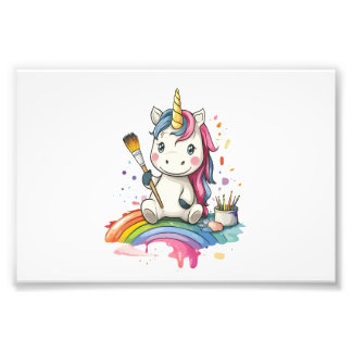 Magical Painter Unicorn (1) Photo Print
