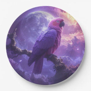 Magical Parrot Paper Plate