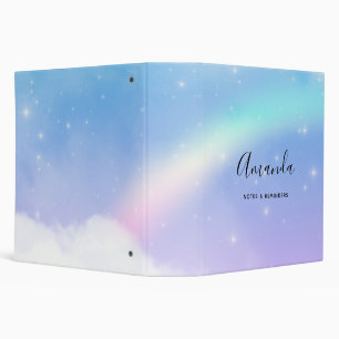Magical Pastel Clouds and a Rainbow Binder