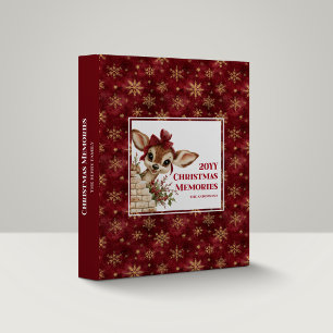 Magical Peeking Fawn Holiday Keepsake Binder