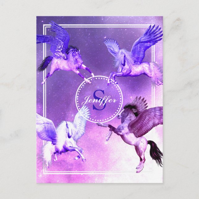 Magical Pegasus Universe.                          Postcard (Front)