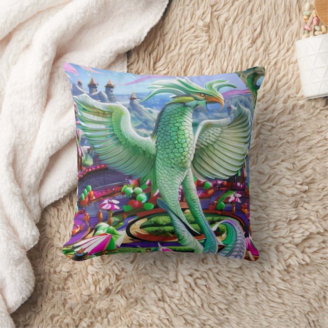 Magical Phoenix Throw Pillow (Blanket)