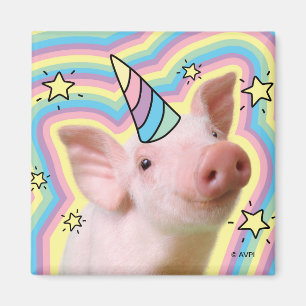 Magical Piglet Unicorn Magnet