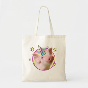 Magical Piglet Unicorn Tote Bag