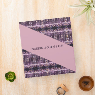 Magical pink background name Personalized Binder