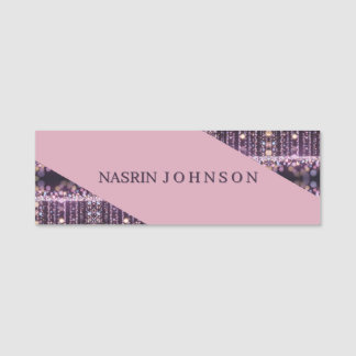 Magical pink background name Personalized Tag