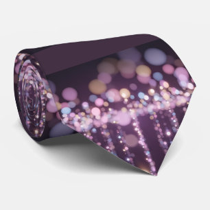 Magical pink background name Personalized  Tie