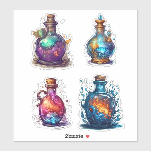 Magical Potion Bottles  (Sheet)