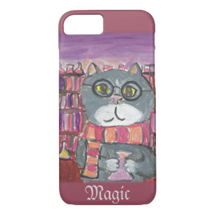 Magical Potions Academic Wizard Cat Art Case-Mate iPhone Case