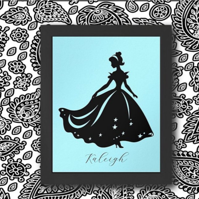 Magical Princess Sillouette Personalized Print (Creator Uploaded)
