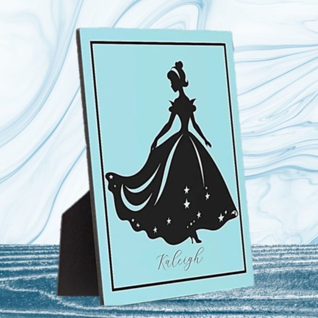 Magical Princess Sillouette Personalized Print Plaque (Creator Uploaded)