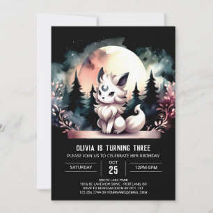 Magical Printable Wolf Birthday Invitation