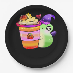 Magical Pumpkin Spice Potion Latte Lover Paper Plate