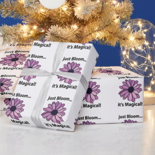 Magical Purple Flower Just Bloom Its Magical  Wrapping Paper