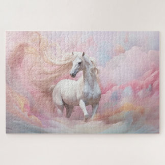 Magical Purple Pink Pastel Colours Unicorn Jigsaw Puzzle