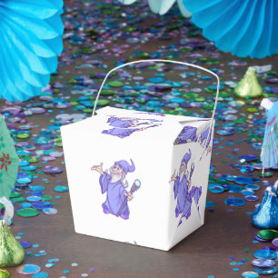 Magical purple wizard magician sorceress favor box