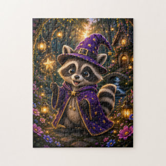 Magical Raccoon Wizard Jigsaw Puzzle