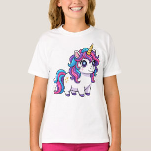 Magical Rainbow Mane Baby Unicorn Cute Kawaii Fant T-Shirt