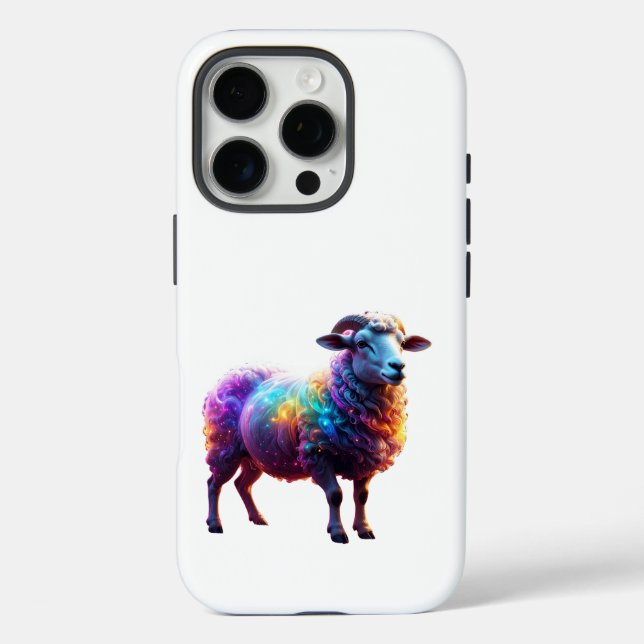 "Magical Rainbow Sheep Art  Case-Mate iPhone Case (Back)