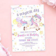 Magical Rainbow Unicorn 1st Birthday Party