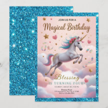 Magical Rainbow Unicorn 4th Birthday