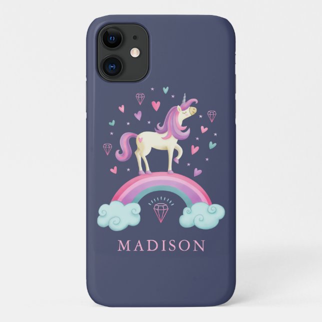 Magical Rainbow Unicorn Case-Mate iPhone Case (Back)