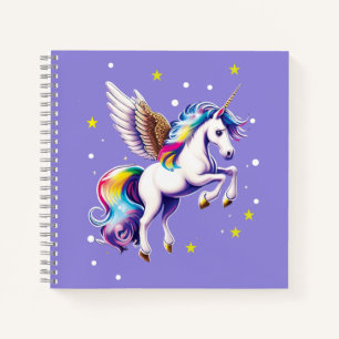 Magical Rainbow Unicorn Notebook