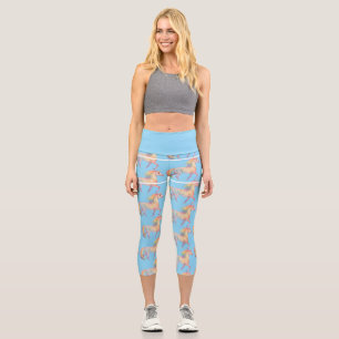 Magical Rainbow Unicorn  Personalized  Capri Leggings
