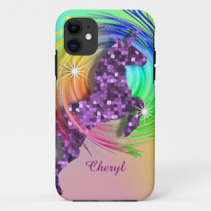 Magical Rainbow Unicorn Personalized iPhone 11 Case