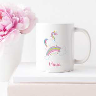 Magical Rainbow Unicorn Personalized Coffee Mug