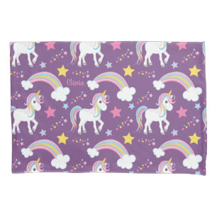 Magical Rainbow Unicorn Personalized Pillowcase