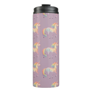 Magical Rainbow Unicorn  Personalized  Thermal Tumbler