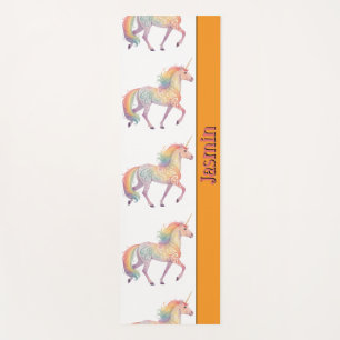 Magical Rainbow Unicorn Personalized Yoga Mat