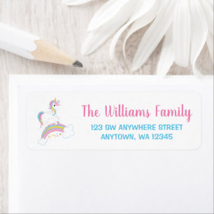 Magical Rainbow Unicorn Return Address