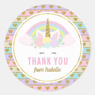 Magical Rainbow Unicorn Stickers