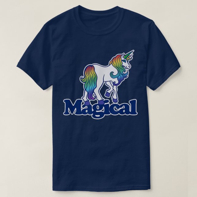 Magical Rainbow Unicorn T-Shirt (Design Front)
