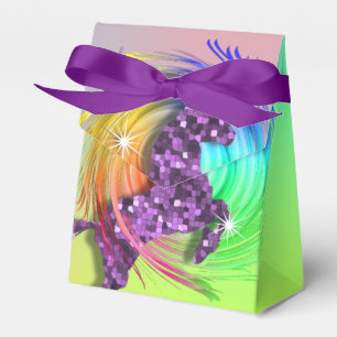 Magical Rainbow Unicorn Themed Party Favor Box