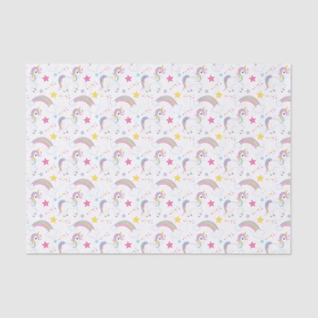 Magical Rainbow Unicorn Tissue Paper (Front)