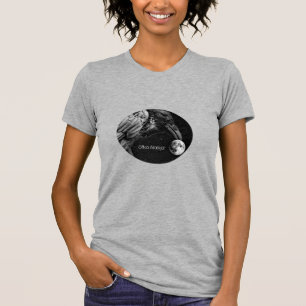 Magical Raven and the Moon Womens T-shirt