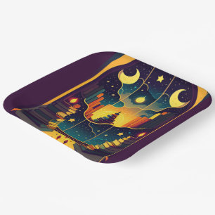 Magical Realm Of Books 2 Paper Plate