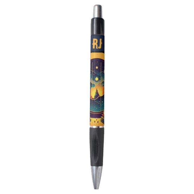 Magical Realm Of Books Monogrammed Pen (Front Vertical)