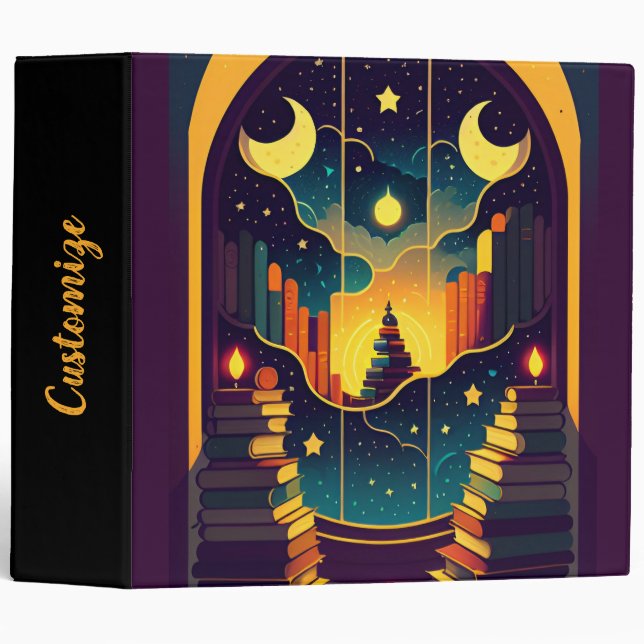 Magical Realm Of Books Purple Binder (Front/Spine)