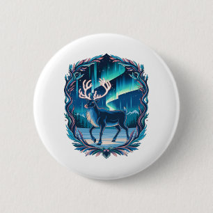 Magical Reindeer Glow 2 Inch Round Button