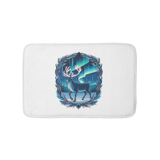 Magical Reindeer Glow Bath Mat (Front)