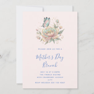 Magical Rose and Butterfly Dreamy Mother's Day Invitation