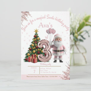 Magical Santa Birthday Invitation – 3rd Birthday