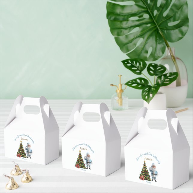 Magical Santa Birthday Invitation Favor Box (Multiple)